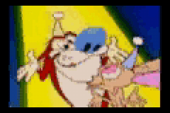 Gilition's tweet photo. In this week of "why the fuck would you do that", I converted two Ren and Stimpy episodes into GBA roms https://t.co/tud6101HNj