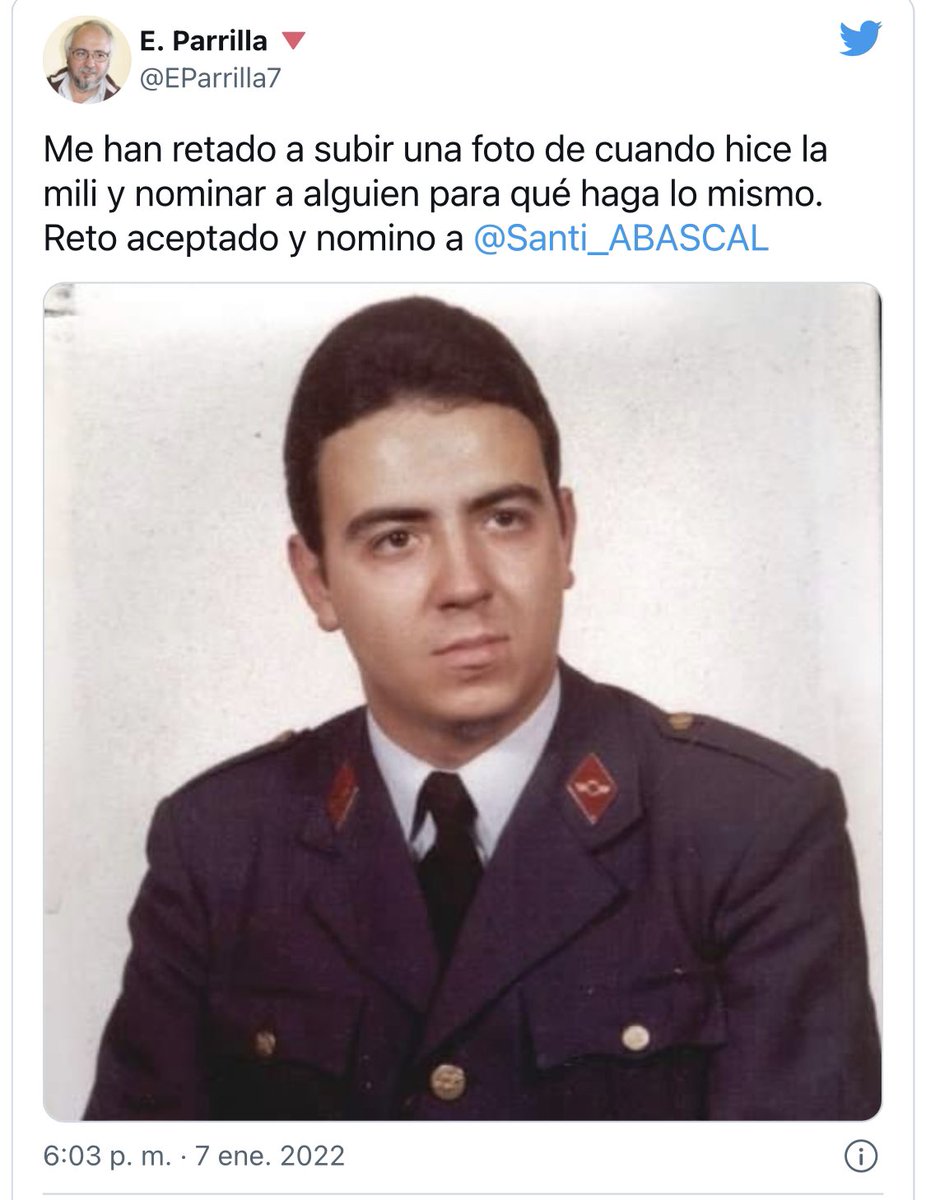 yagoalons's tweet photo. El reto es subir una foto de cuando hizo la mili. 

Os podéis ahorrar el artículo. #StopClickbaiting https://t.co/BJ92h8lJgQ