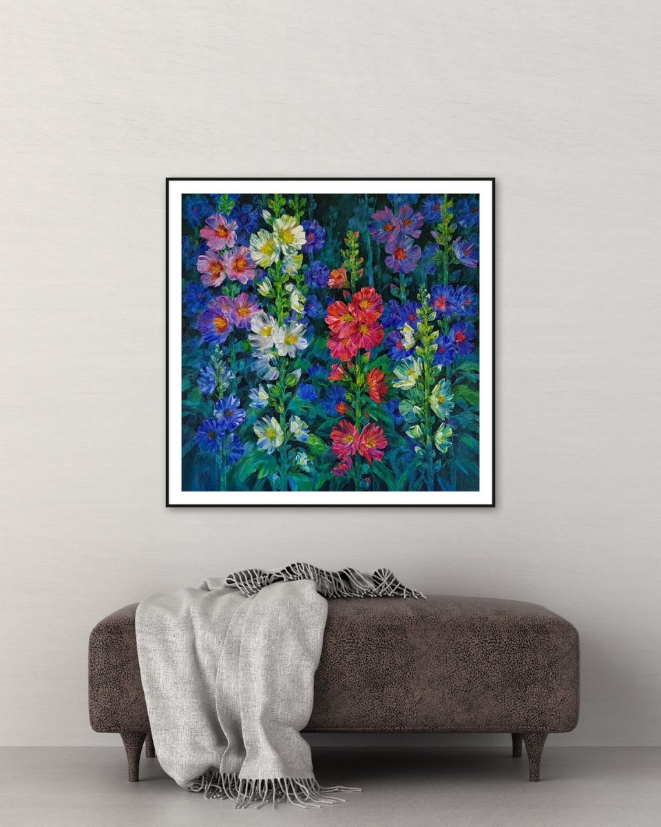 ArtZolo's tweet photo. Holly Hocks  by Swati Kale

The artist thinks, flowers are symbol of energy and garden is a place of sentiments. Her garden of Flowers is her garden of memories, thoughts and dreams.

Shop at https://t.co/nRG1uIGVsW

#flowerpainting #swatikale #paintings #art #artzolo https://t.co/GZET5OpYqP