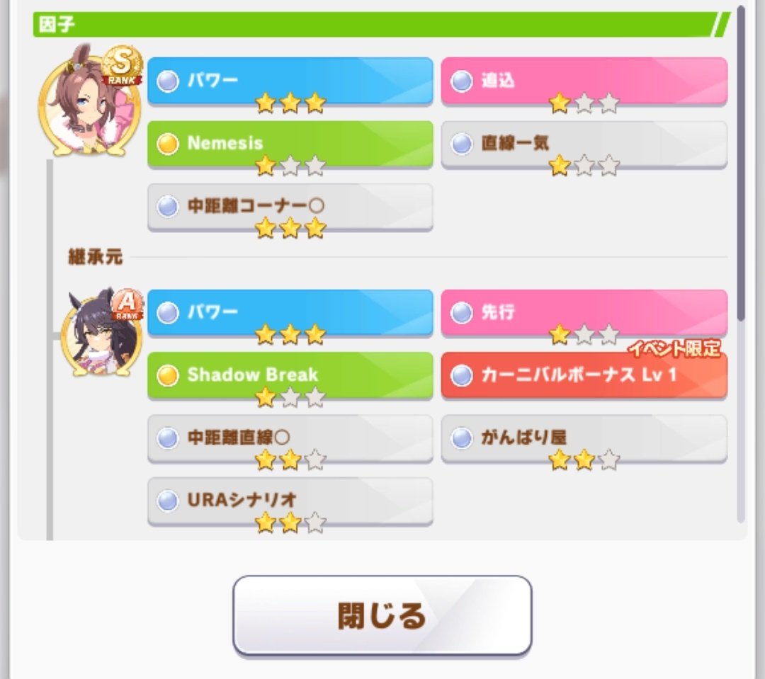_Astraythem's tweet photo. 代表馬の更新。

代表馬：ナリタタイシン
パワー9
URA5

ID：674 750 209

・サポートカード
代理完凸
スピードSSRフクキタル完凸

#ウマ娘プリティダービー
#ウマ娘フレンド募集
#因子 https://t.co/b3FapFdDcA