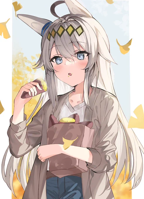 #ウマ娘
#絵柄が好みって人にフォローされたい
ひたすら食べるオグリ 