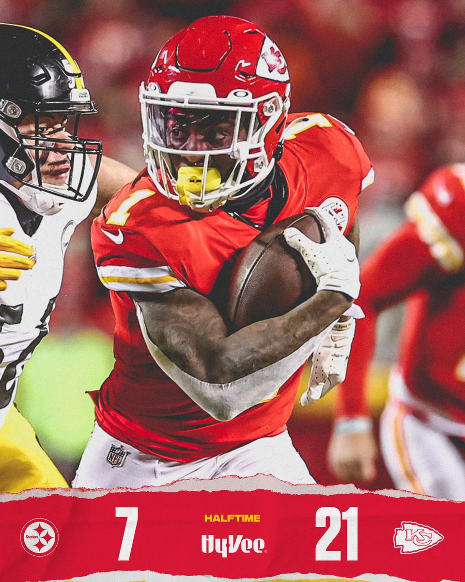 We lead at the half! 🙌

#PITvsKC | #OneTeamOneVision