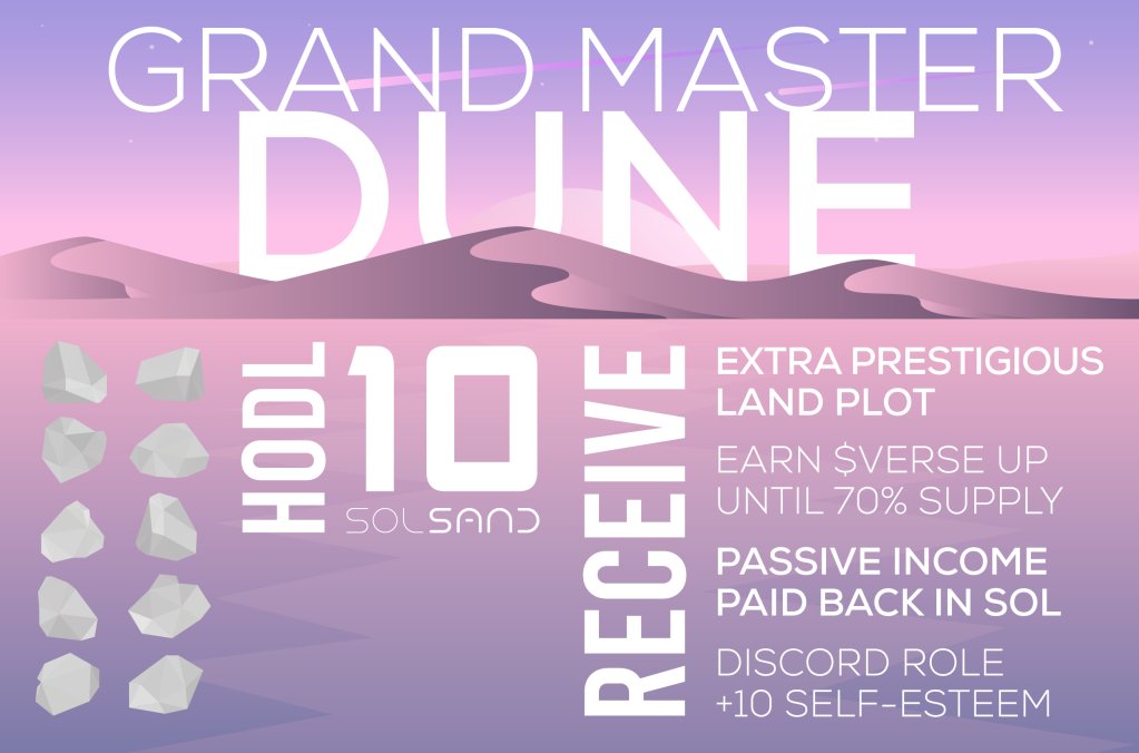 SolSand_io's tweet photo. Respond to this tweet if you are a gm dune or want to become one! https://t.co/Kj1yy02H4u