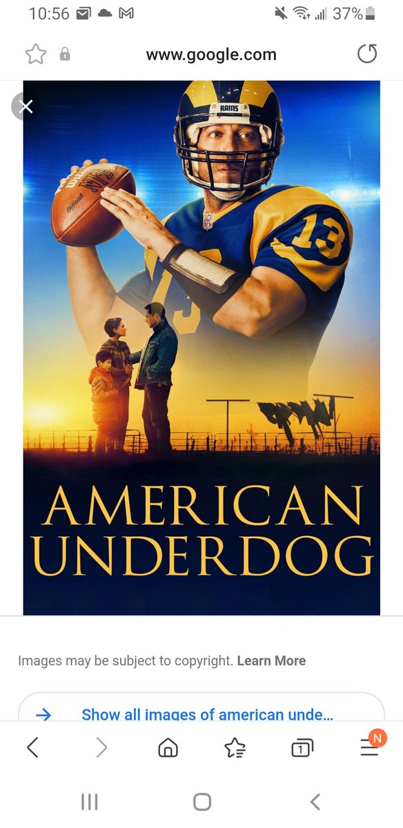 Amazing Movie!!! #AmericanUnderdog #Kurtwarner #Rams https://t.co/JVkXdSURll.