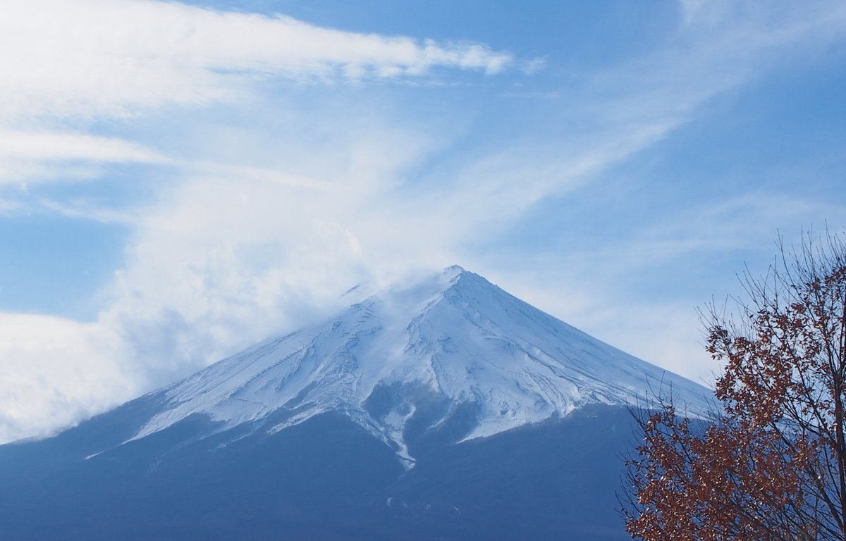 「毎日富士山」2022年1月17日 昼間は暖かい。 OLYMPUS OM-D E-M5 25mm / F1.7