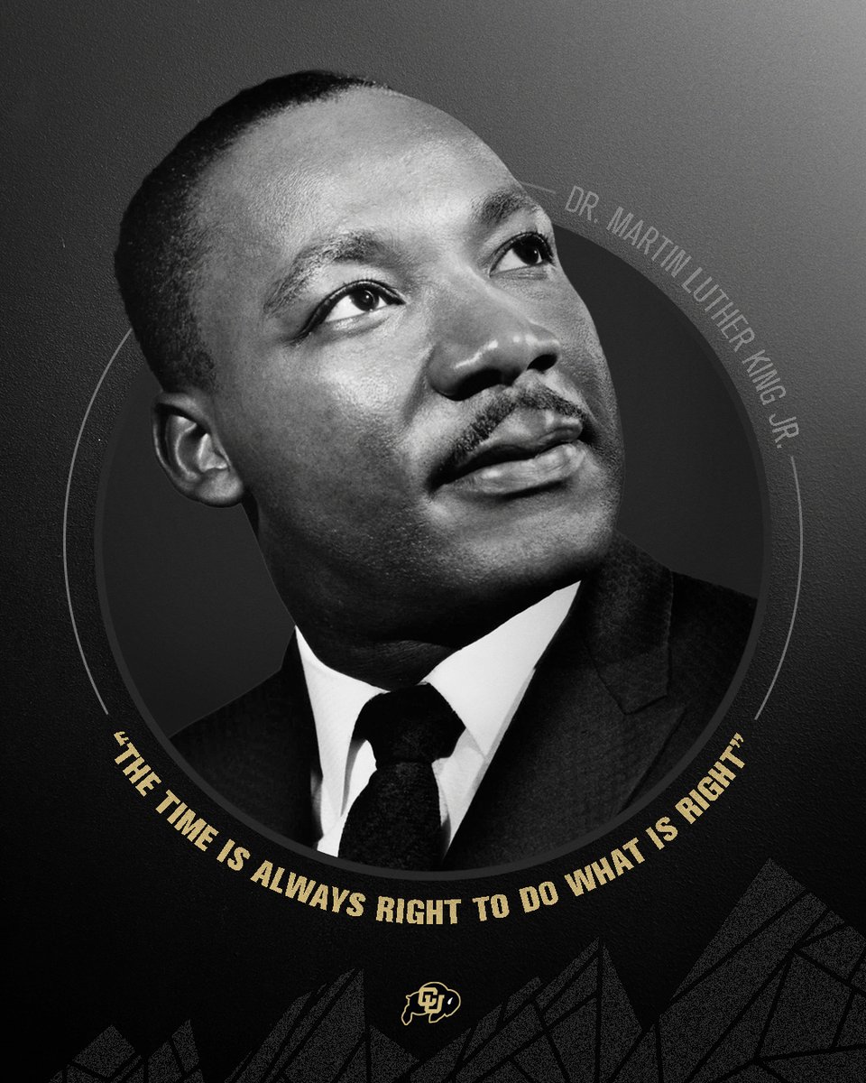 "The time is 𝐚𝐥𝐰𝐚𝐲𝐬 right to do what is right." 

Today we honor &amp; remember the life and legacy of Dr. Martin Luther King Jr.

#MLKDay