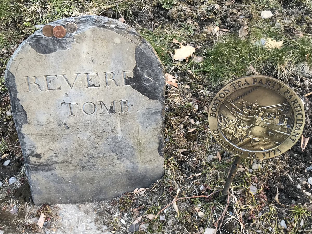 You can still visit our nation’s finest.  #foundingfathers #paulrevere #boston #granaryburyingground