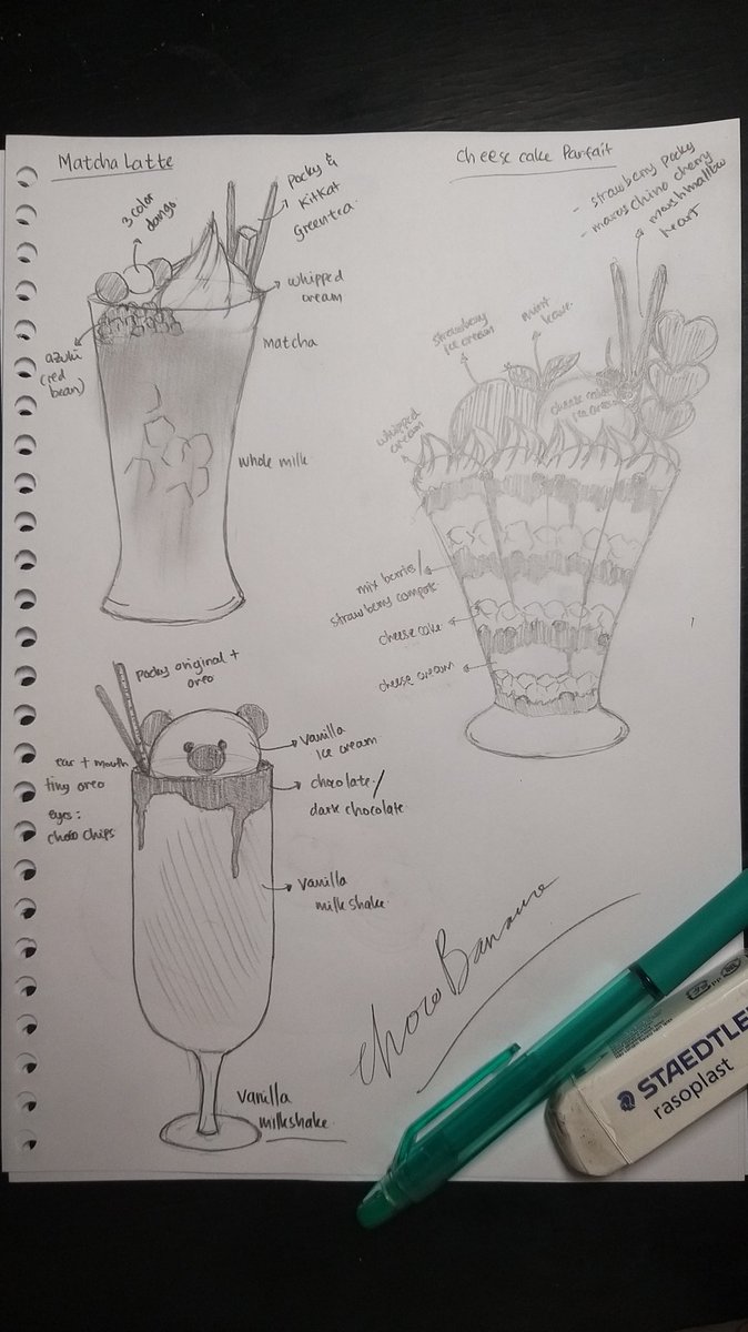 choconachuu's tweet photo. Kembali berkreasi meng-sketsa menu yg bakal dibikin. Bahan2nya sih gampang, ngaturnya itu lho 😩💨 #oretoretannyachoco Smoga bener2 bisa direalisasikan deh ya. 🤞😊🤞 Untuk siapa2 aja masih rahasia yaaa ☝️😉 https://t.co/hs6tYZs5xr