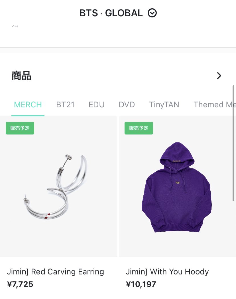 新品JIMIN Artist made collection by BTS