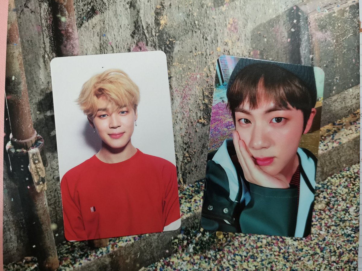 tiniestmark's tweet photo. wts lfb jimin pc  + love yourself her 
wts lfb jin pc + you never walk alone https://t.co/i2hk4TFIjw