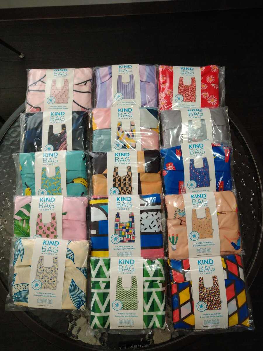 H3_ise's tweet photo. ペットボトル6本から作られている #kindbag 入荷しました!始めてみませんか、#エシカル で #サスティナブル な生活😀 https://t.co/TezEm8ofFj