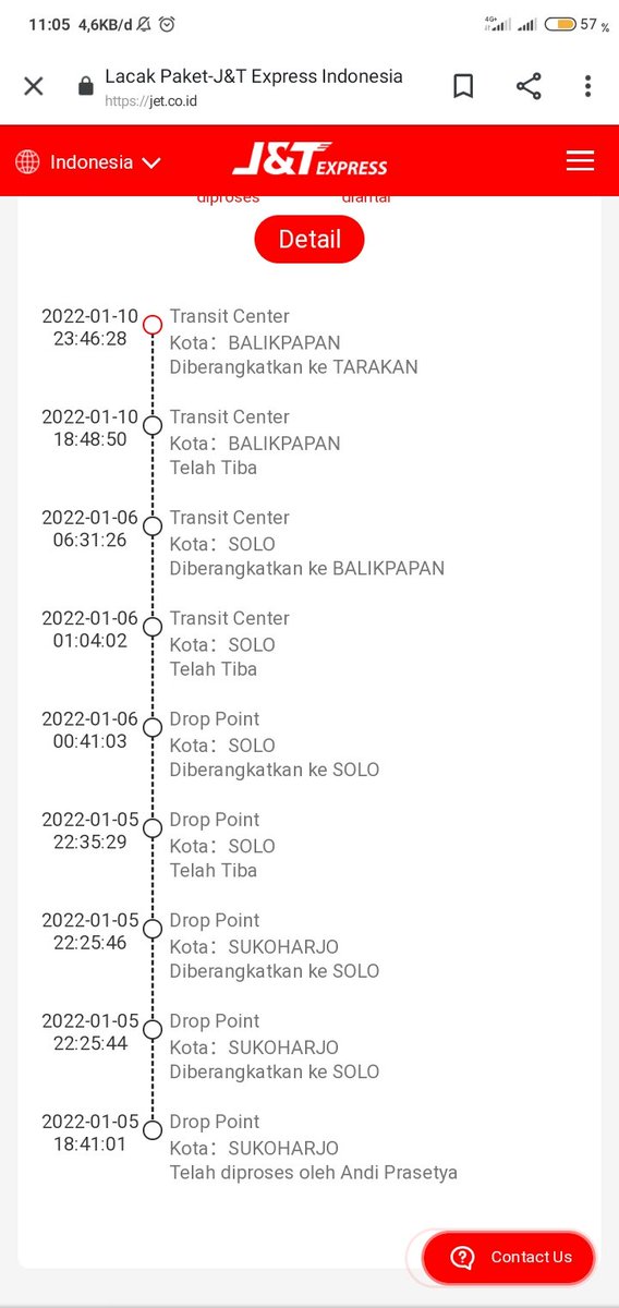 Flupyyie's tweet photo. @jntexpressid @jntexpressid  ini kenapa ya? Paketku kok nda ada perubahan ya itu sudah transit dari tanggal 11, nyampe kekota ku saja belum, mohon dong bantuannya pihak jnt https://t.co/6CK5ihLoLm