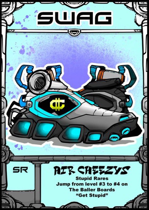 toasttotheroast's tweet photo. @CBB_CNFT Iโm no longer a broke bot thanks to #Quantessa! I was allowed to mint these Stupid Rare #AirCheezys . #wenchedda #CNFTCommunity #designyoureconomy #ballerbot https://t.co/UdWTCXryAl