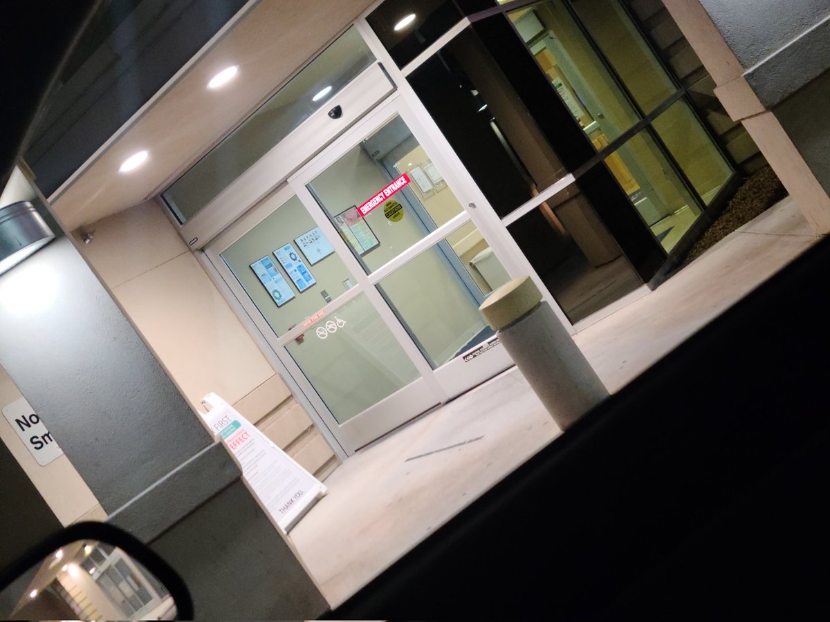 KaseyMay89's tweet photo. This is a photo of an automatic door at my local hospital. This automatic door illustrates one of the first things that I think of when assisting technology comes to mind. Automatic doors assist people by bring a hands free option when they are entering and leaving places. https://t.co/mGAoWRpBlT