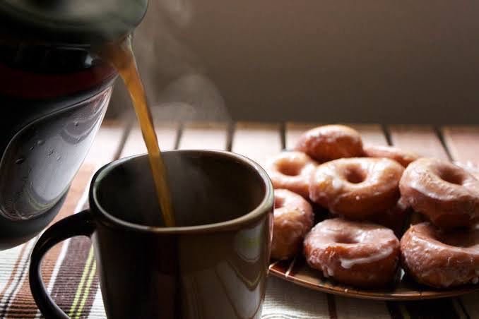 #Coffee #donut