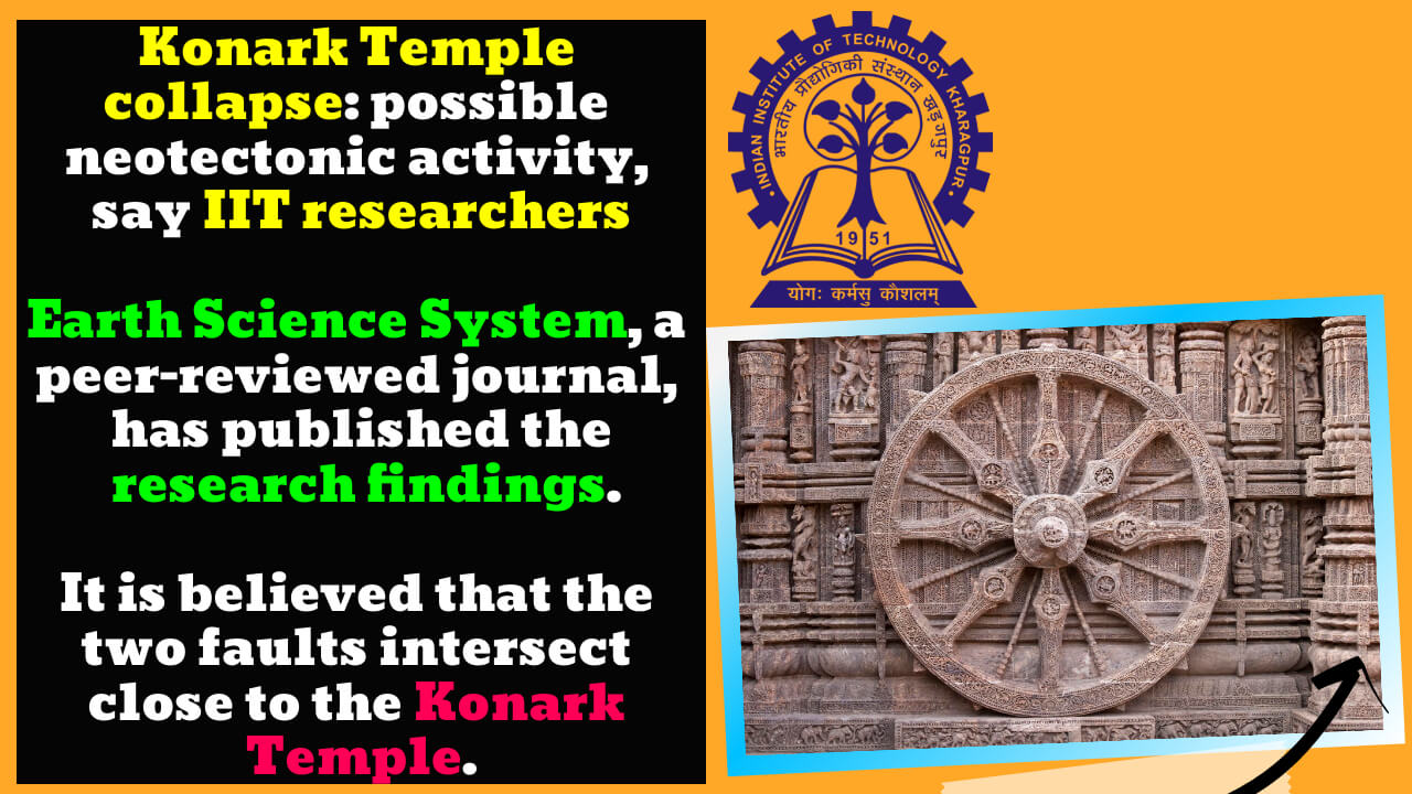 IIT researchers suspect neotectonic activity was to blame for the collapse of the Konark Temple