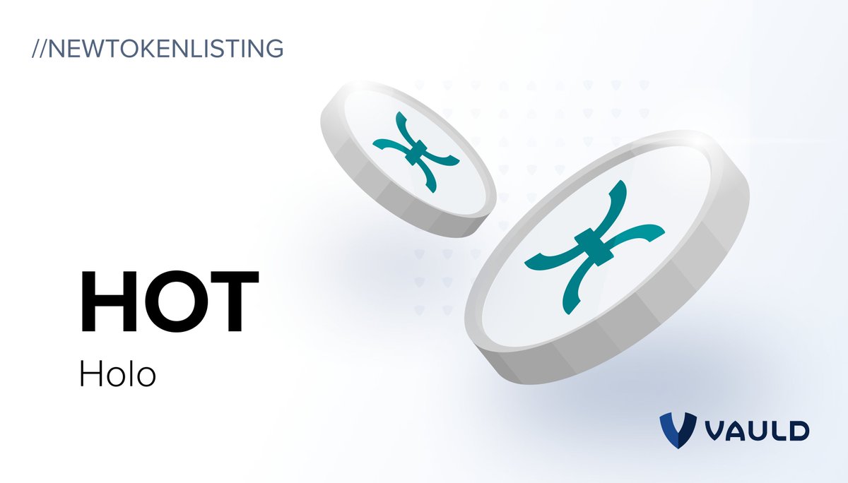 VauldOfficial's tweet photo. 📢📢📢
Listing ALERT!!

It's getting hot in here 🔥
Because we're listing all the coins 🙌

This is our HOTtest listing yet!
We've just listed $HOT @H_O_L_O_! 

#VauldListsThemAll
👇 https://t.co/TnFE82KcsN