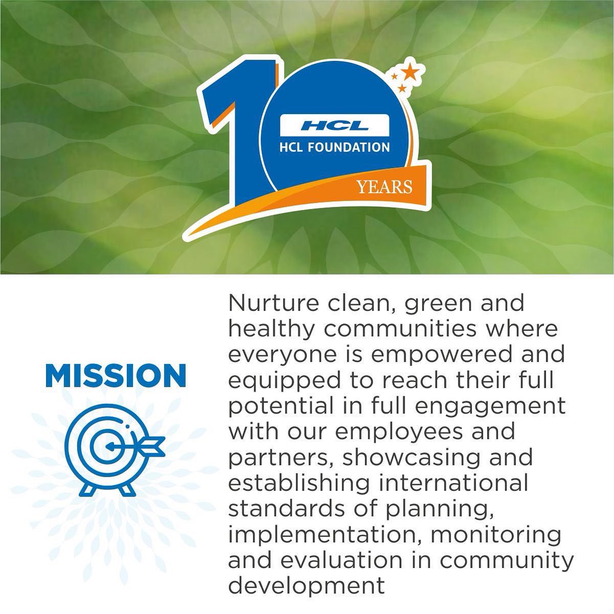 HCL_Foundation's tweet photo. With an empowering vision and mission guiding our work, #HCLFoundation, over the last 10 years, has been working across urban and rural geographies, creating source codes to break the cycle of poverty.
Read more: https://t.co/KJLdqD8iAo
#AnnualReport #10yearsofHCLF #Impact https://t.co/HPycbcp6lT