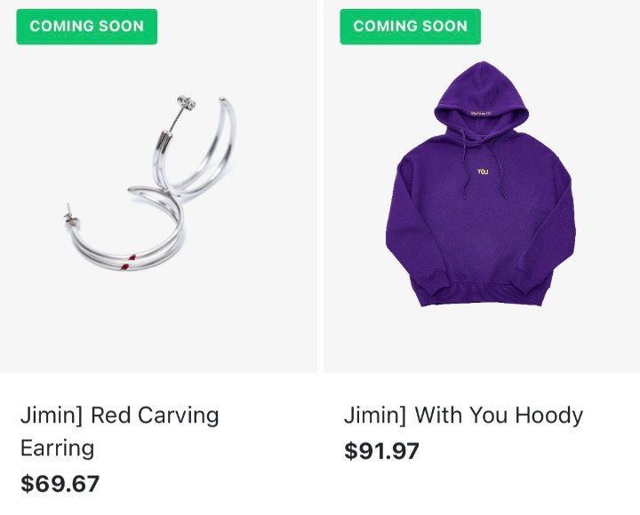 JIMIN S.A✿ | 𝙁𝘼𝘾𝙀 (SLOW) on Twitter: "Weverse Shop compartió la vista previa de la mercancía de Jimin para la colección de BTS. - Red Carving Earrings (pendientes) Precio: $69.67 -