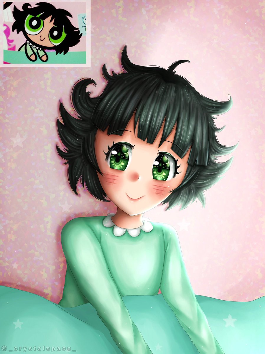 _crystalspace_'s tweet photo. It’s been a long time since I’ve posted my art on here but I did the #buttercupchallenge 
#buttercup #powerpuffgirls https://t.co/huN51MZZxR