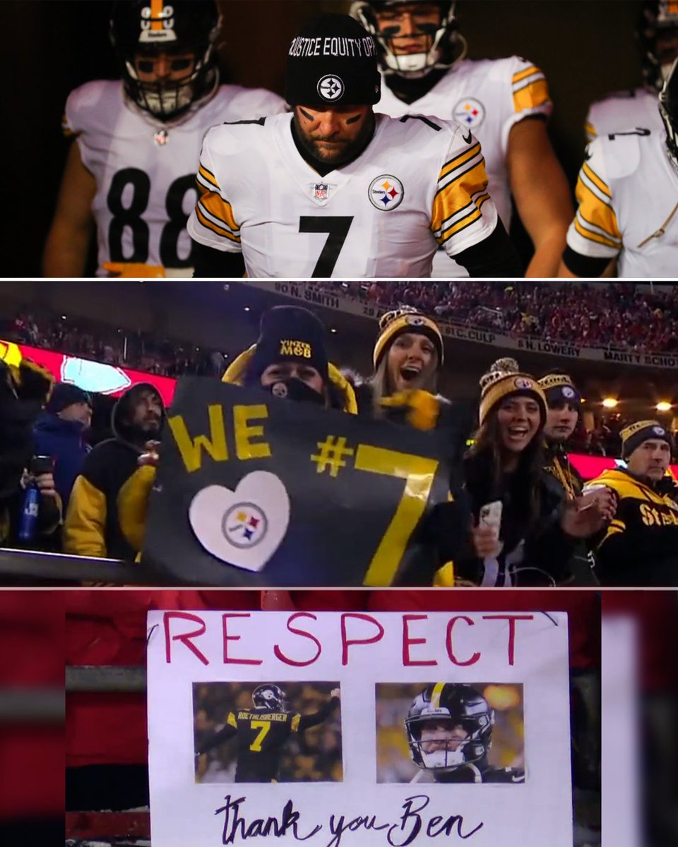All love from Steelers fans for Big Ben 💛🖤