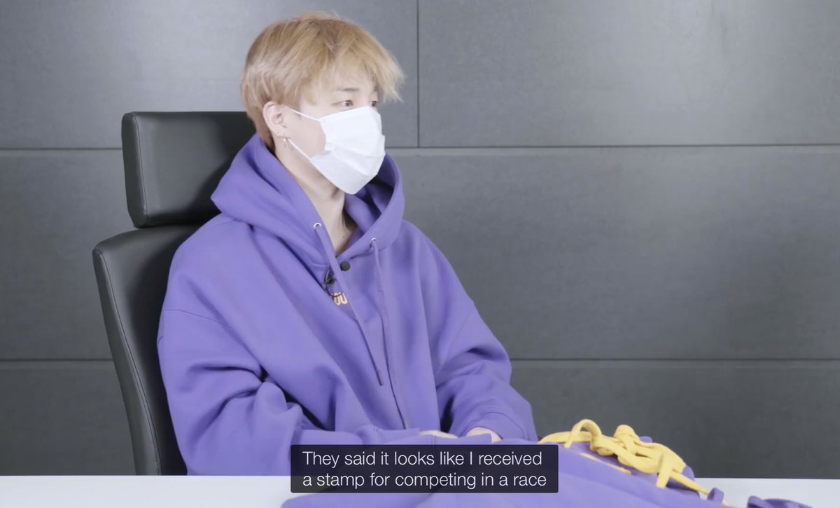 kkukstudio's tweet photo. members tease jimin about his 13 tattoo on his wrist  😭 https://t.co/PlxvRW9Mig