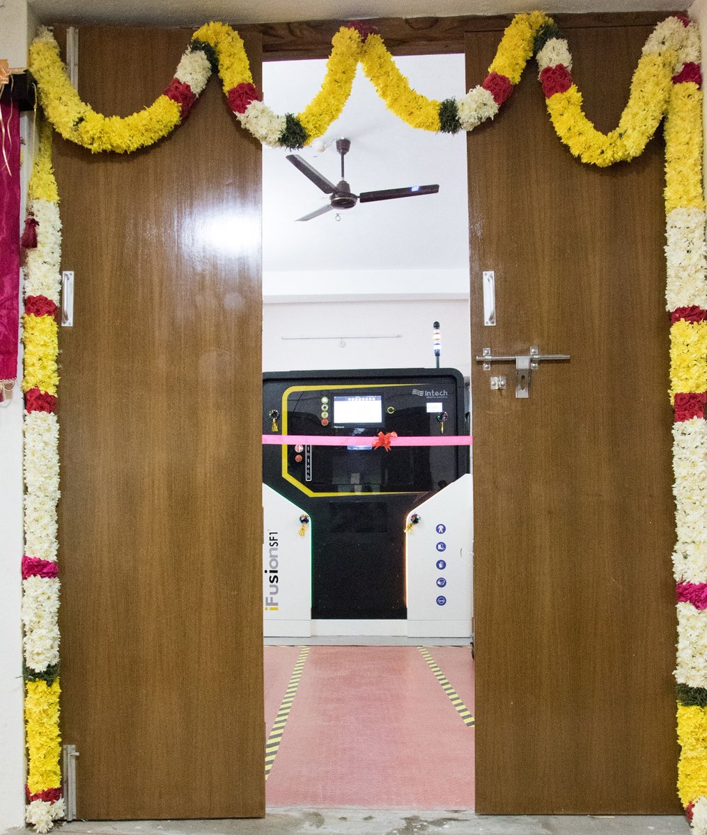 intech_additive's tweet photo. Continuation of an AM Journey – Pictures of the latest installation of our iFusionSF1 Metal 3D Printer at IIT Madras @iitmadras 
 
Read here in case you missed it: https://t.co/d3sBRINAzf

#Metal3DPrinting #AdditiveManufacturing #LPBF #MadeInIndia #BuiltForTheWorld https://t.co/9B5kuSmVJL