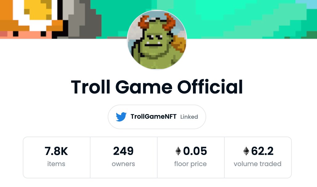 Troll Game NFT tweet media