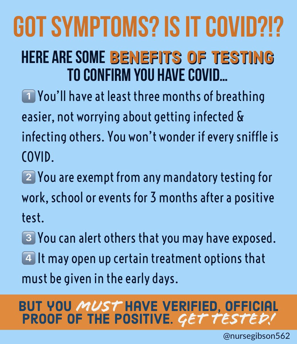 “It’s probably COVID. I don’t need to get tested”.