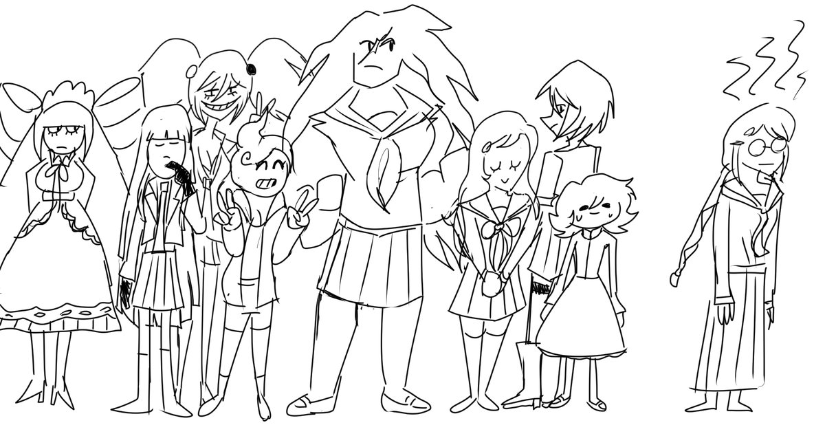 CookedMaruchan's tweet photo. I DIDNT FORGET TOKO SHE JUST STANKY #danganronpa https://t.co/cdhistKEsH