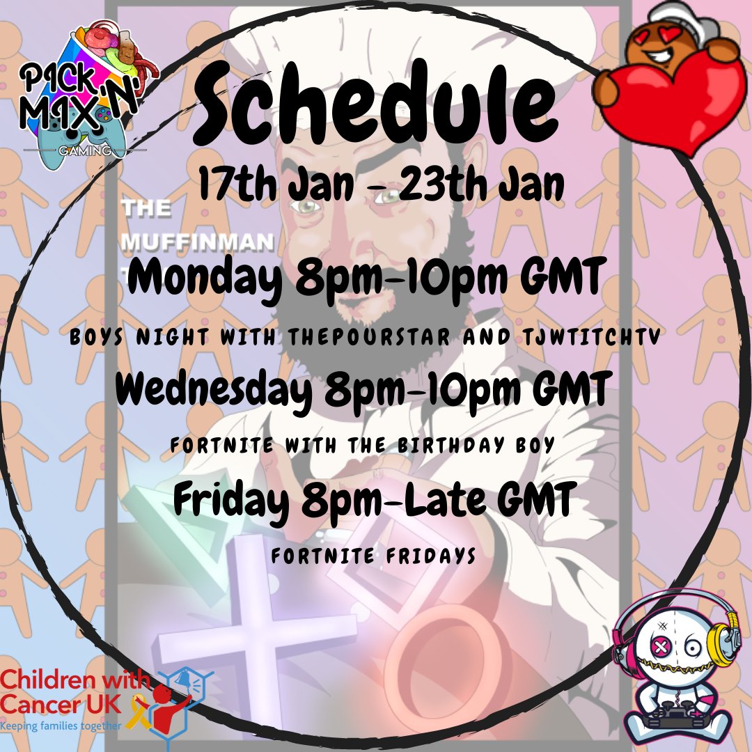TheMuffinManTTV's tweet photo. Back to work this week after the dreaded rona, so this is where you'll find me. #covidfree #isolationover #fortniteweek @FortniteGame @thepourstar @TvTjw #stream #twitch #streamschedule https://t.co/xaQPdXLgJs