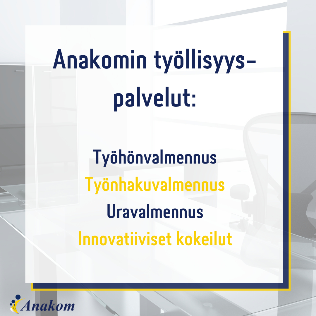 Onko toiveissasi uusi työpaikka uuden vuoden kunniaksi? Jos työnhaku jostain syystä kuitenkin tökkii, olemme apunasi työnhaun myllerryksessä! Meiltä saat asiantuntevaa ja yksilöllistä palvelua, jossa keskiössä oot just SINÄ ja SINUN toiveesi. Olehan rohkeasti yhteydessä!☺️#anakom