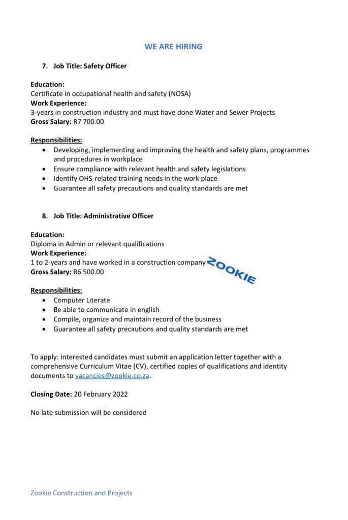 MetjahTebogo's tweet photo. Job vacancies ‼️ 
Please retweet 🙏🙌 https://t.co/b1uTlP1wcT