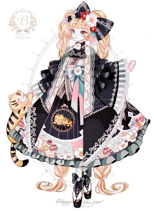 フリルとレースたっぷりのお洋服🎀
 #絵柄が好みって人にフォローされたい 