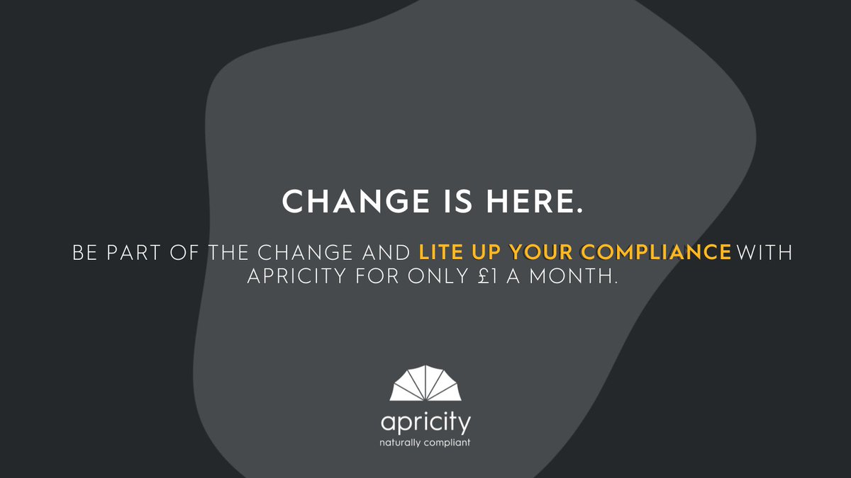 ApricityComply's tweet photo. We said something exciting was coming and we weren't messing around...

Find out more here: https://t.co/Et2DIk4tkG

#LiteUpYourCompliance #BeTheChange https://t.co/43BOyq3Ahq