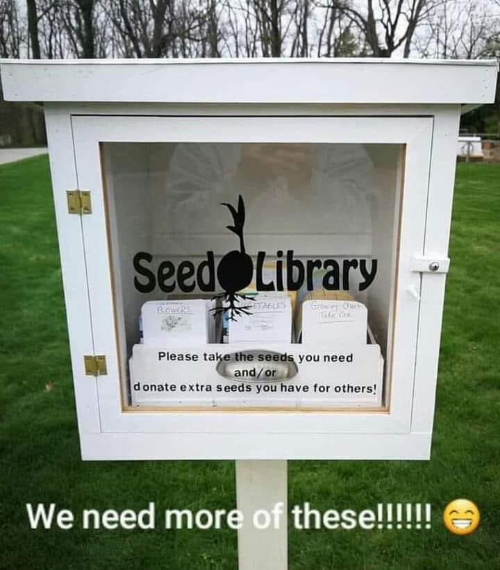 allotmentonline's tweet photo. Love this idea! ๐๐
#seedlibrary #gyo #seeds #allotment #plot https://t.co/C78JiNAqcx
