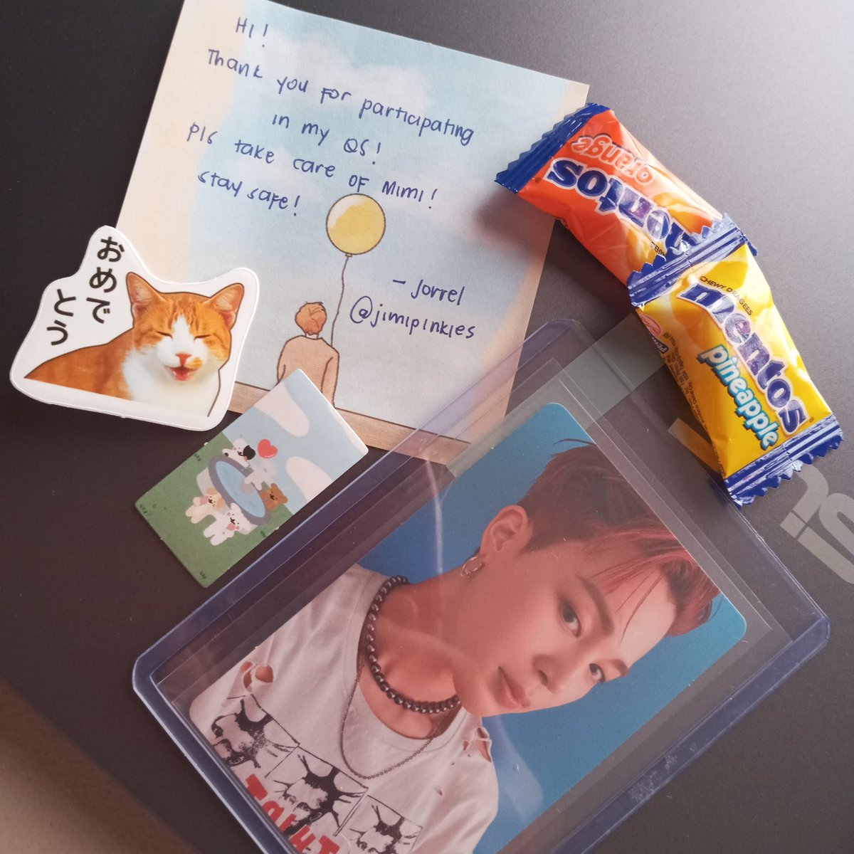 httpynk's tweet photo. ꒰ #httpynkbuys ꒱
hello @jimipinkies , mimi is here na po !! thank u for packing him well and for letting me adopt this rockstar baby >< also thank u to @chiminlouvre for hosting this hatian and for being very kind and patient sa aming lahat <3 https://t.co/XWeKL5jn6h