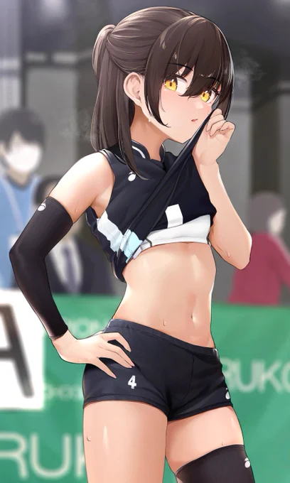 全国大会でいつもの癖がでちゃったリベロちゃん 