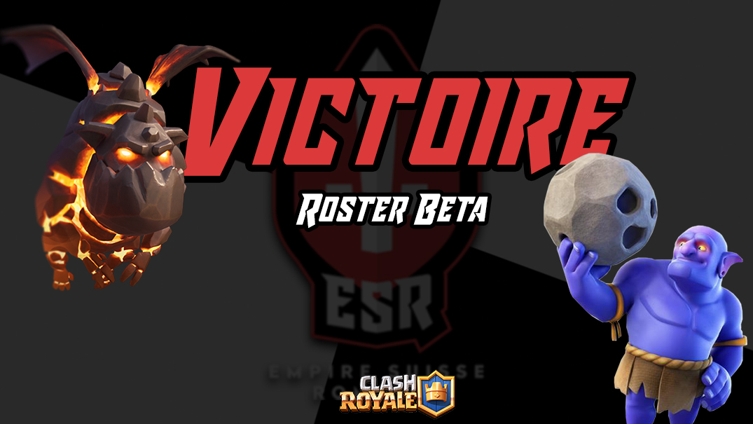 👑 #ClashRoyale

🗓️ Résultat roster BETA du 10 au 16 janvier

🏆 <a href="/League_mr1/">MR League #3</a>
✅ 2-1 🆚 <a href="/TeamNovaLat/">Team Nova</a>
✅ 2-1 🆚 @PROYECT61785132 

🏆 <a href="/FrozenCup_CR/">Frozen Cup</a> 
✅ 2-1 🆚 <a href="/wizard_esportfr/">Wizard esport</a>

🏆 Galaxy Gaming Cup 
✅ 2-1 🆚 <a href="/ThunderKingsCR/">Thunder Kings</a>

🏆 <a href="/THUNDERCUP_CR/">Thunder cup</a>
❌ 1-2 🆚 <a href="/Heroica_team/">Team Heroica</a> 

#ESROnFire🔥