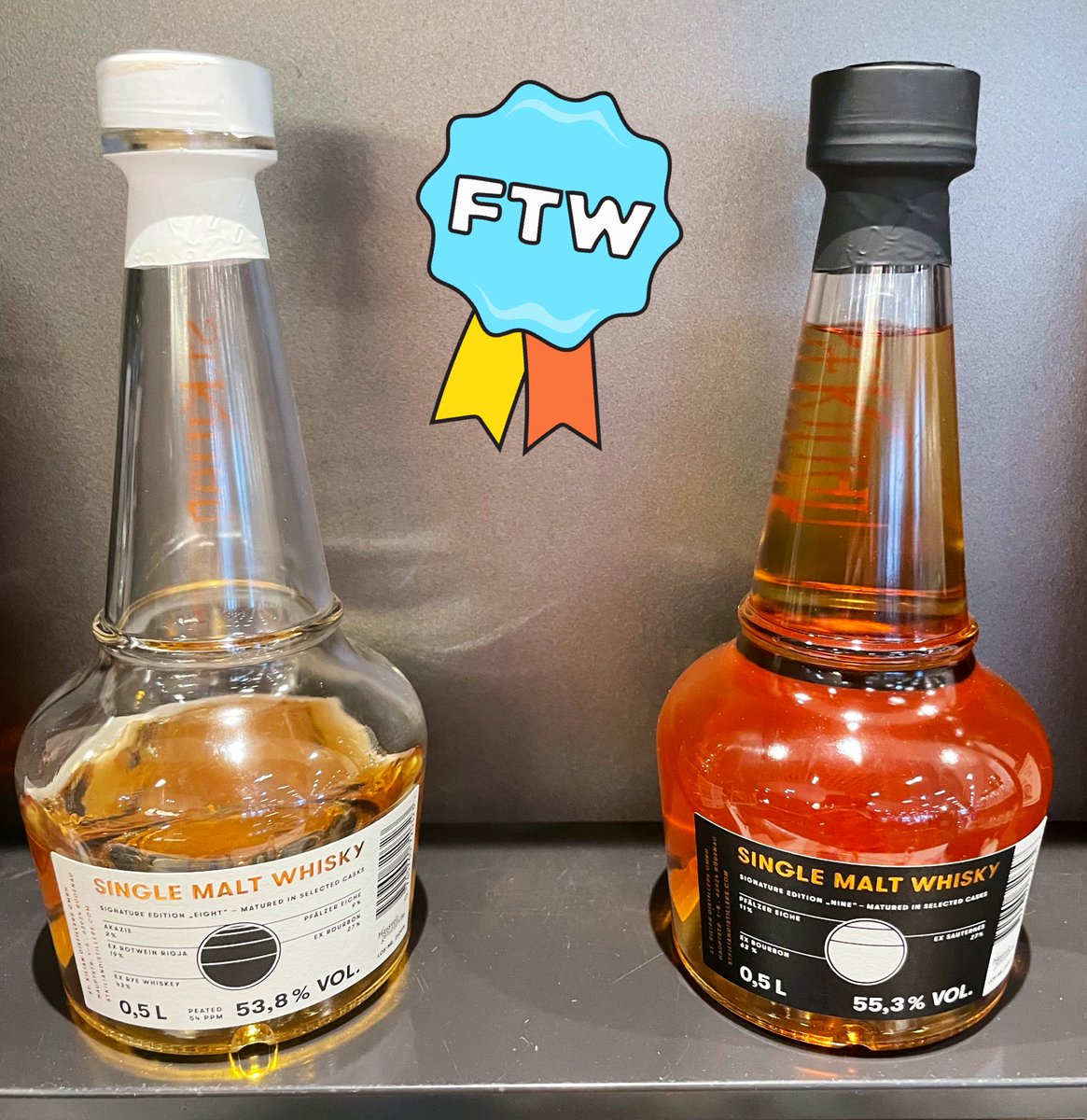 OfDrams's tweet photo. Pleasant start of a journey: thanks @Lufthansa_DE for a little breakfast tasting of @StKilianDist edition 8 vs. 9 🙌 #breakfastDram https://t.co/NGK31obvf5
