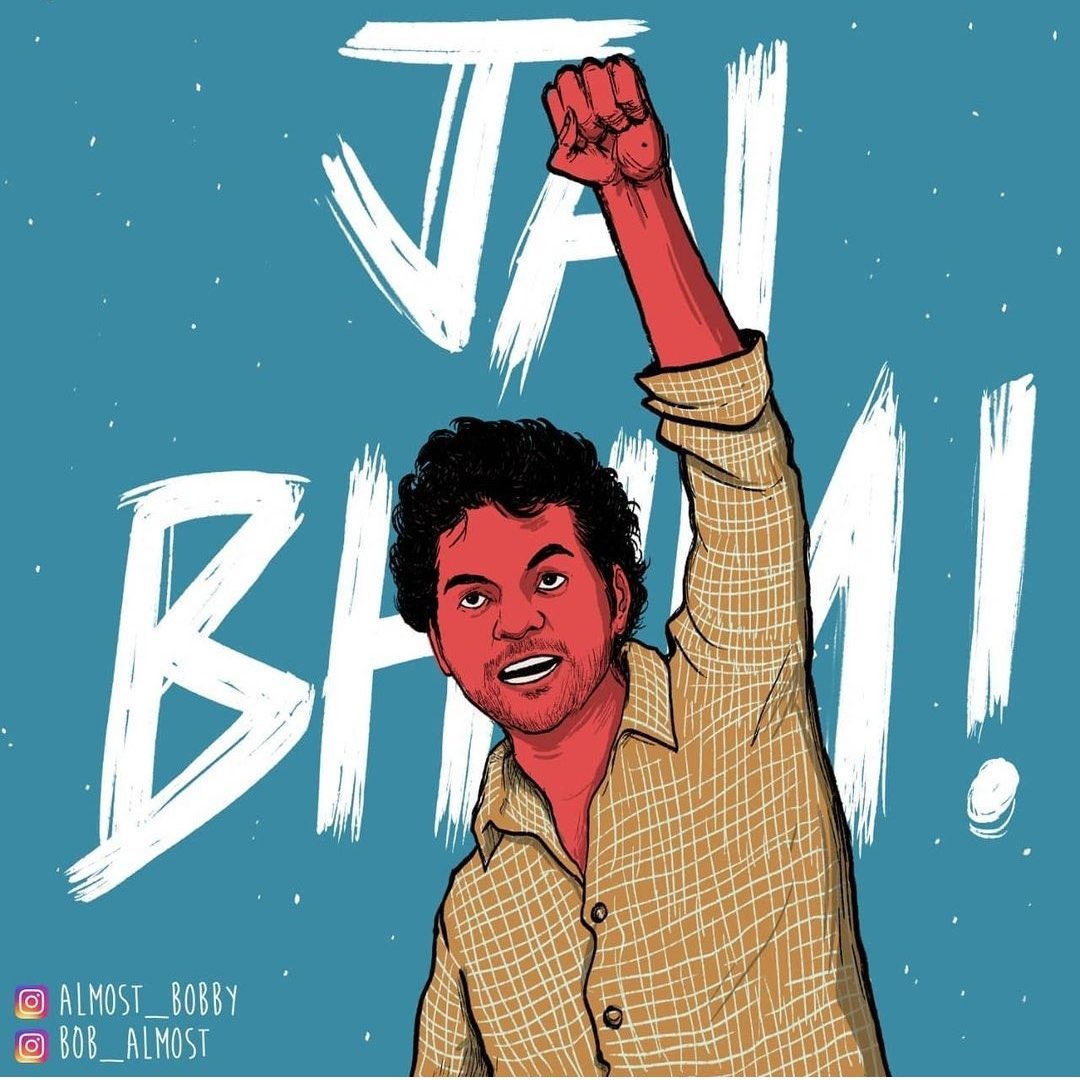 #RohithVemula you live on! ✨
#JaiBhim 

Art by : <a href="/Bobby_almost/">Bob</a>