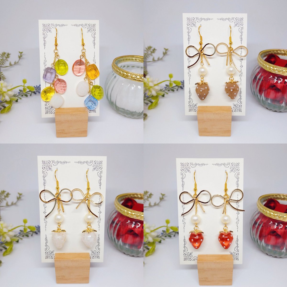 tea_tirol's tweet photo. minne開設記念で21日まで全商品300円offにしております♡
また商品画像も見やすく統一したので、ぜひショップを1度覗いていただけると嬉しいです❁
▹▸https://t.co/RPvFXT37Sj 
#フォロワー1000以下の一次創作作家発掘フェス  
#ハンドメイド好きさんと繋がりたい https://t.co/LRecGEiK07