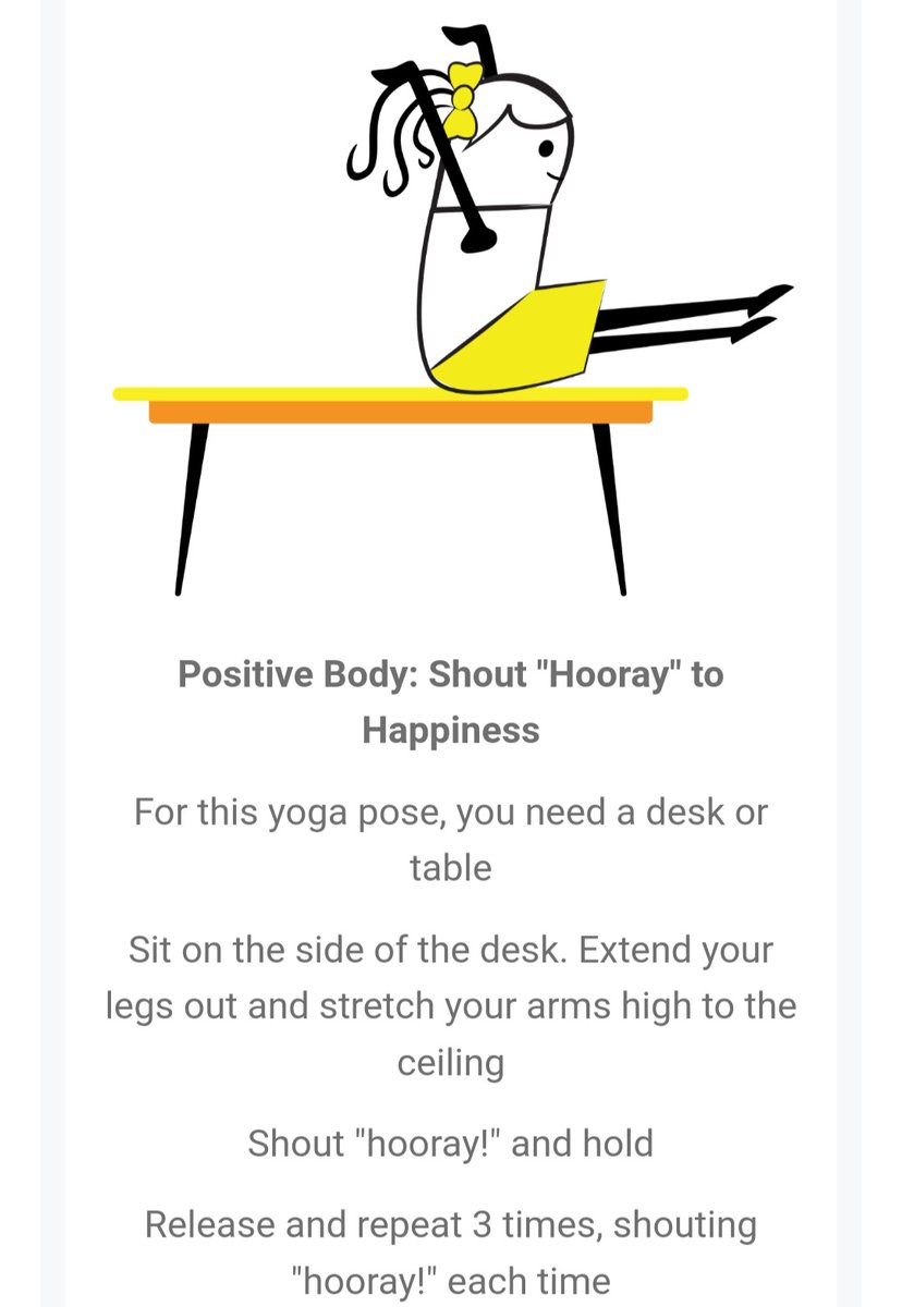 SportscoolC's tweet photo. A few simple exercises to combat the blues.
#productivity #blues #health #FOCUS #motivation #education #schools #MondayMotivation #mondaythoughts #minimeyoga #mentalhealth #cheshire https://t.co/7tY5GfDcCg https://t.co/hFTRnchuWy