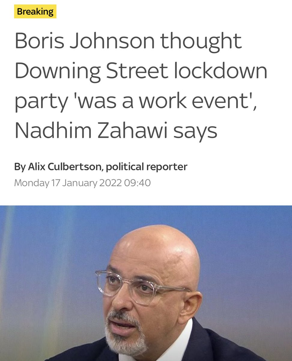 There were no work events. The rules were you could mix outside with one other from another household. This was a party - his wife and her friends were there drinking gin and tonic. There were tables of food. Do you think we’re stupid?