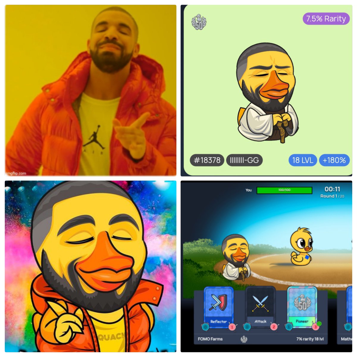 NoahAyodele's tweet photo. My favourite jeduck: Druck
Real character : Aubrey Drake Graham a Canadian rapper, singer, and actor.
Born 24 October 1986 (age 35 years), Toronto, Canada.
@Fomofarms
#myfavduck https://t.co/1bd0KAjFXw