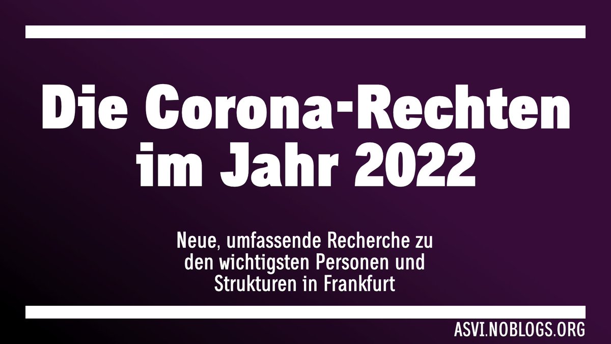 astattvi's tweet photo. Neue, umfassende Recherche zu den Corona-Rechten in Frankfurt und Umgebung veröffentlicht. Damit wollen wir einen Überblick über die aktuell relevantesten Personen und Strukturen bieten. https://t.co/UIJOdNrKbJ https://t.co/ED1uMwx67r