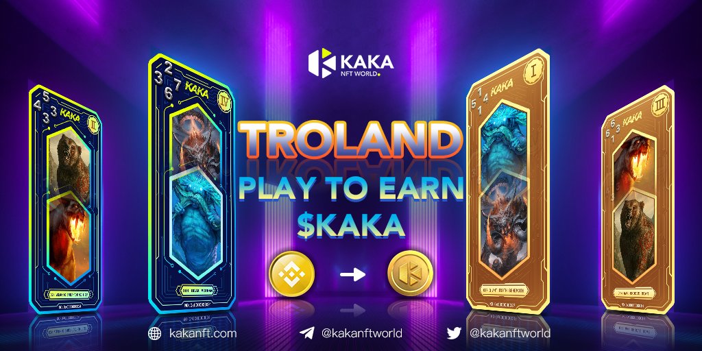 kakanftworld's tweet photo. Greetings KAKArians!🐰

We have a great news to share with you🥳

🎮#KAKA has upgraded the #PlayToEarn Troland game officially

💰Now you can enjoy the game and EARN $KAKA

Enter the game 👇
https://t.co/tWnB6yLCpd

#GameFi #Token #crypto #BSC https://t.co/g3l3cnw7C8