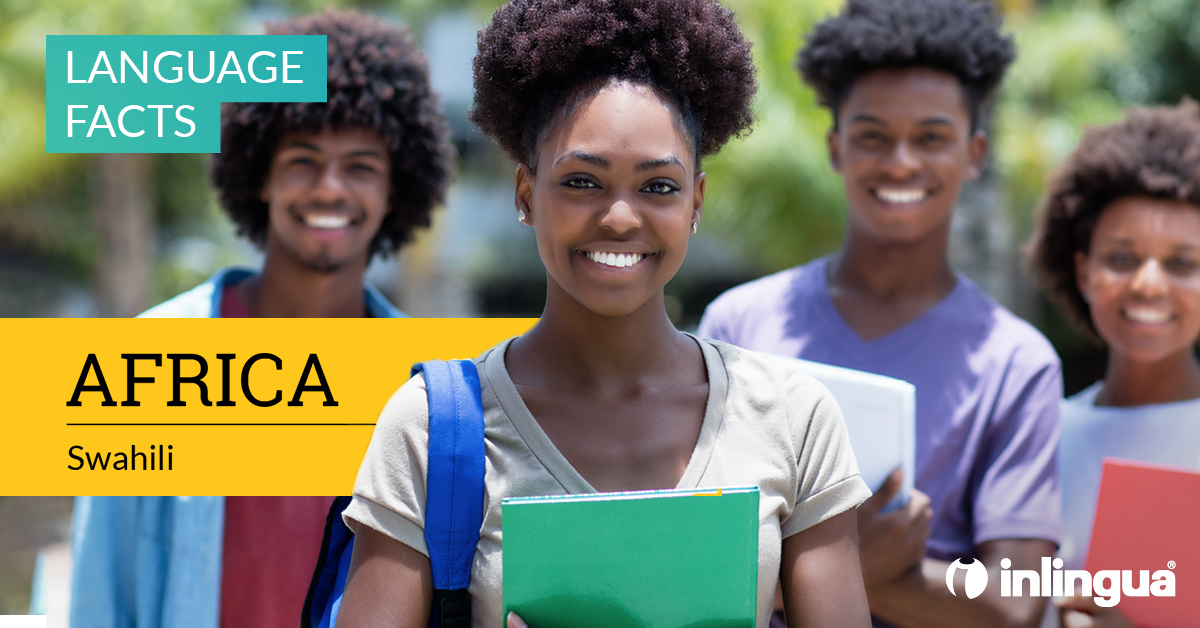 inlinguaInt's tweet photo. Swahili is the most spoken language in Africa, with over 100 million speakers.  #languagefacts #international #global #languageschool #inlingua https://t.co/DoIpsv8GYe