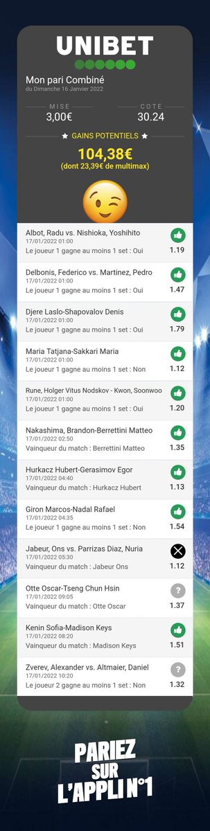 GoBill10's tweet image. On pousse pour le dernier 😉✌️
#TeamParieurs