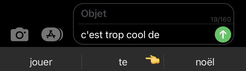vraicj's tweet photo. Écris « c’est trop cool de » te laisse terminer en appuyant 5 fois sur le bouton du milieu https://t.co/gLUMTejdKj